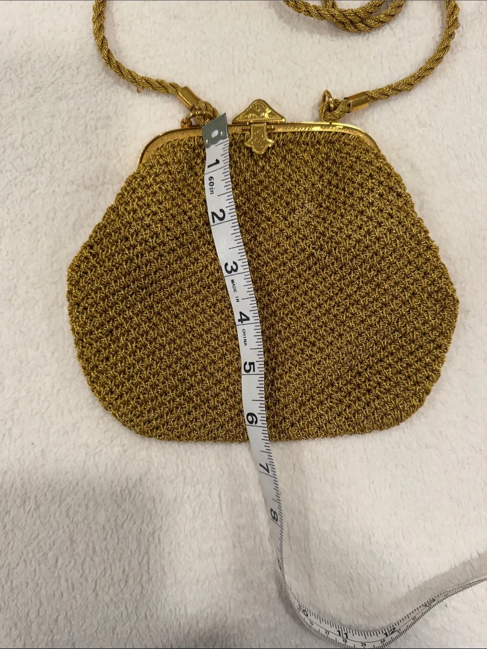 Rodo of Italy Vintage Woven Gold Evening Bag or Clutch